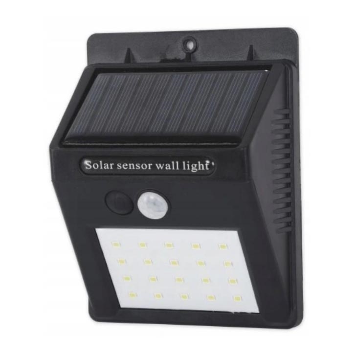 Aplique LED solar con sensor LED/0,55W/3,7V 1200 mAh IP65
