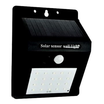 Aplique LED solar con sensor LED/0,55W/3,7V 1200mAh 6500K IP65