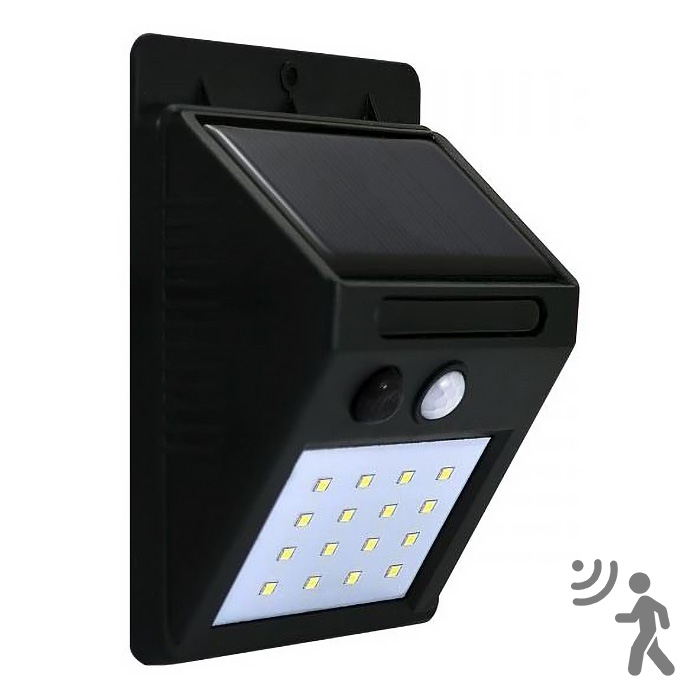 Aplique LED solar con sensor LED/2,2W/3,7V 2200 mAh IP44