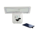 Aplique LED solar con sensor LED/2,6W/5,5V IP65 blanco