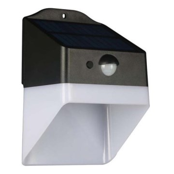 Aplique LED solar con sensor LED/2W/3,7V 4000K IP65 1200 mAh