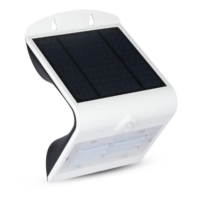 Aplique LED solar con sensor LED/3W/3,7V 3000/4000K IP65 2000 mAh blanco
