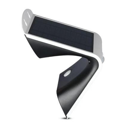 Aplique LED solar con sensor LED/3W/3,7V 3000/4000K IP65 2000 mAh blanco