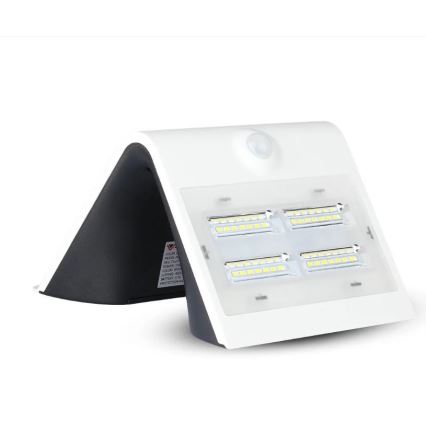 Aplique LED solar con sensor LED/3W/3,7V 3000/4000K IP65 2000 mAh blanco