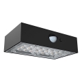 Aplique LED solar con sensor LED/3W/3,7V 3000K/4000K IP65 1200 mAh negro