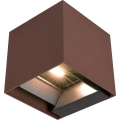 Aplique LED solar con sensor LED/3W/3,7V IP65 3000K marrón