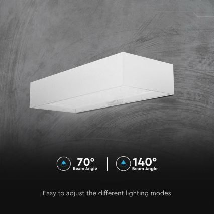 Aplique LED solar con sensor LED/6W/3,7V IP65 4000K 3000 mAh blanco