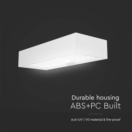 Aplique LED solar con sensor LED/6W/3,7V IP65 4000K 3000 mAh blanco