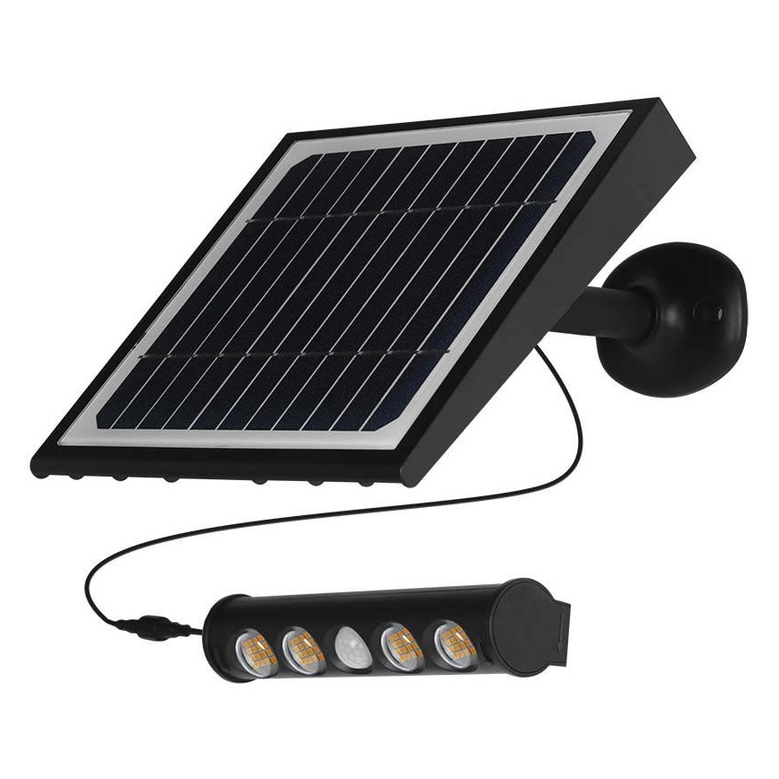 Aplique LED Solar con sensor LED/8W/3,7V IP65 3000K