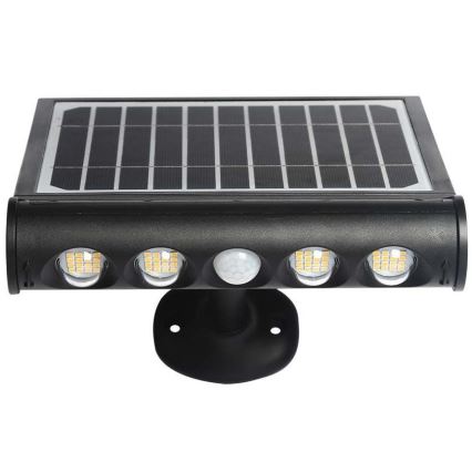 Aplique LED Solar con sensor LED/8W/3,7V IP65 3000K