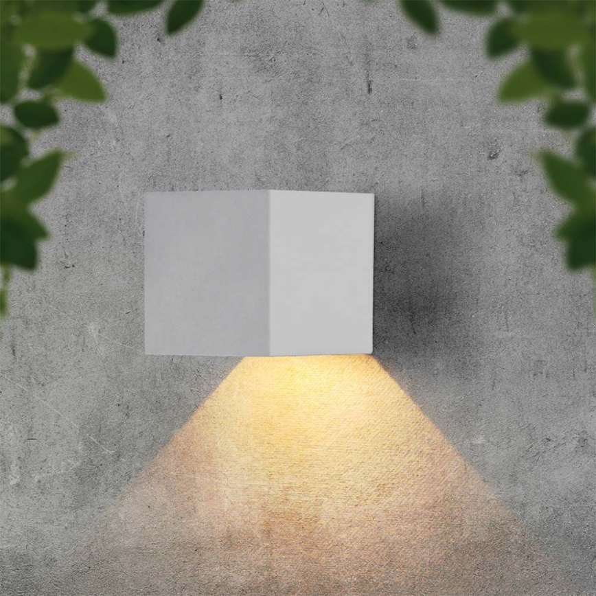 Aplique LED solar con sensor LED/9W/3,7V IP65 3000K 2600 mAh blanco