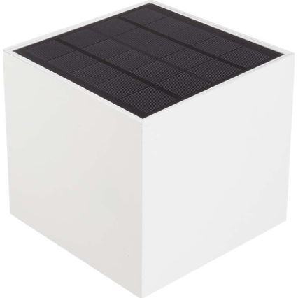 Aplique LED solar con sensor LED/9W/3,7V IP65 3000K 2600 mAh blanco