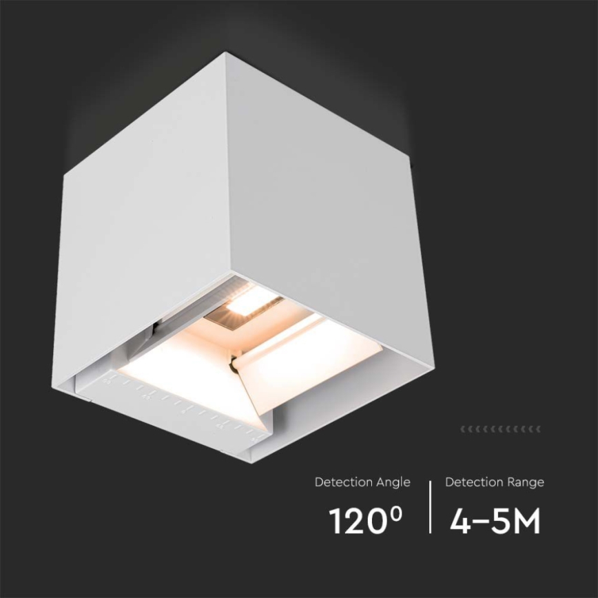 Aplique LED solar con sensor LED/9W/3,7V IP65 3000K 2600 mAh blanco