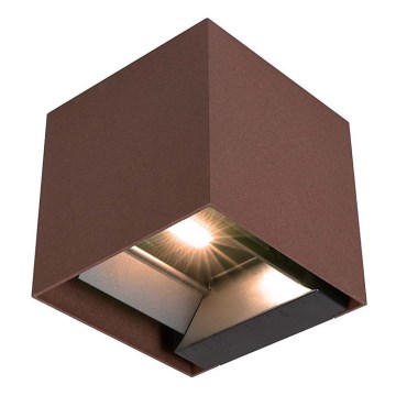 Aplique LED solar con sensor LED/9W/3,7V IP65 3000K marrón