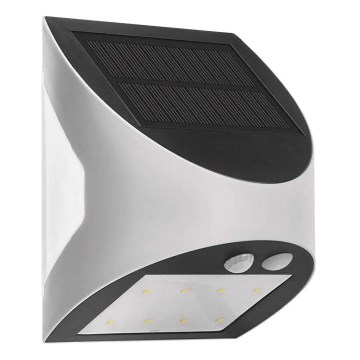 Aplique LED solar con sensor LUMI LED/3,7W IP54 blanco