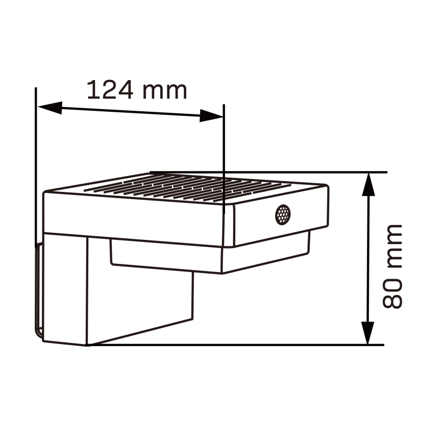 Aplique LED solar con sensor MALI LED/4,5W/3,7V 2000 mAh IP44 negro