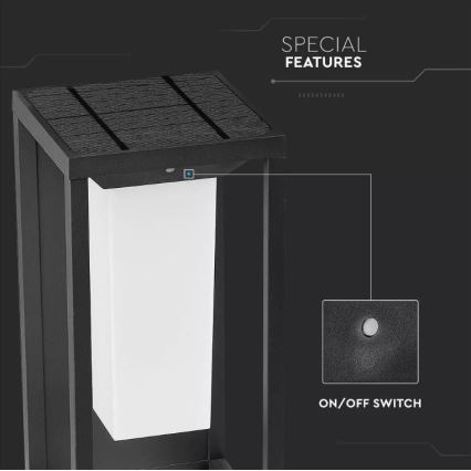 Aplique LED solar con sensor SAMSUNG CHIP LED/2W/3,7V IP65 2600 mAh