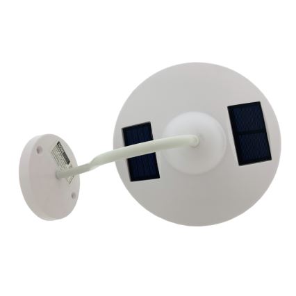 Aplique LED solar LED/0,5W/1,2V 600 mAh IP44 blanco