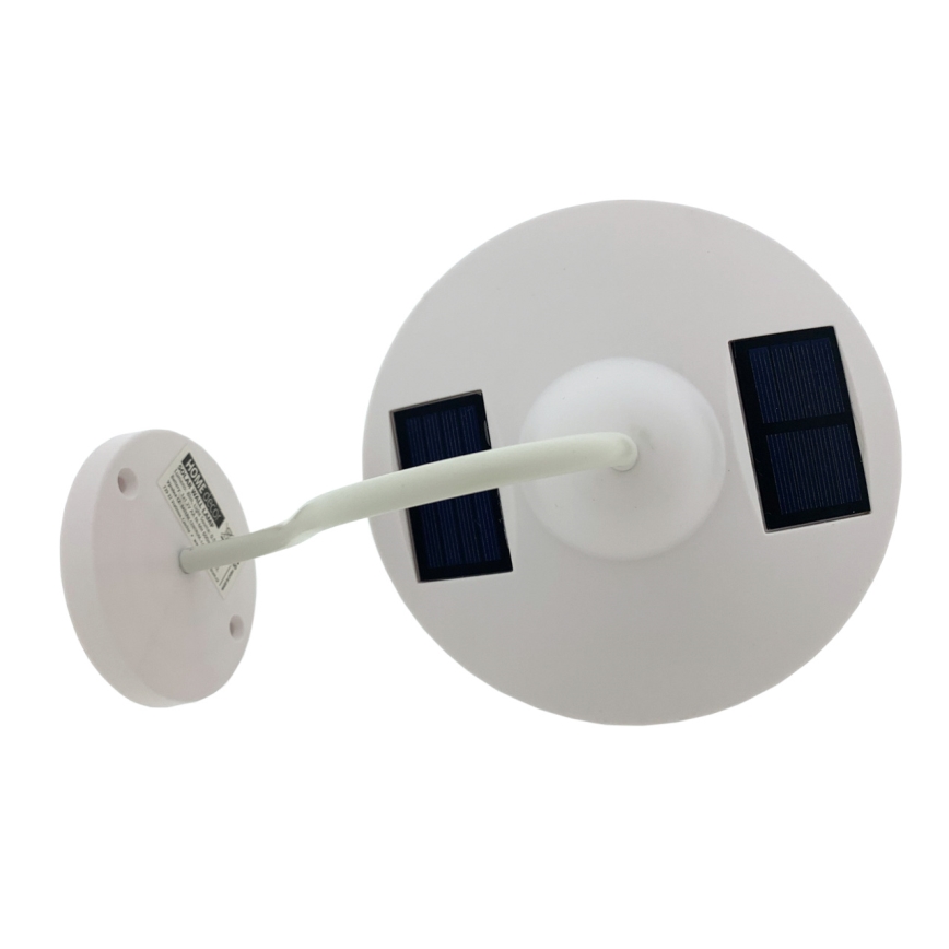 Aplique LED solar LED/0,5W/1,2V 600 mAh IP44 blanco
