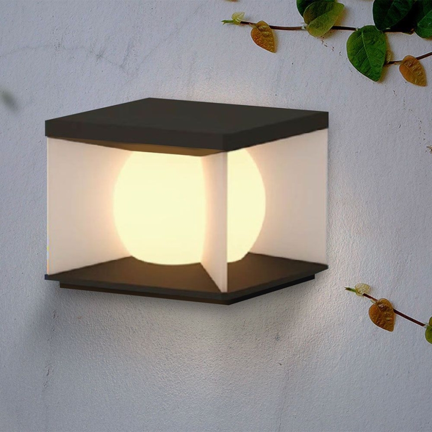 Aplique solar LED regulable LED/3W/3,7V IP65 3000K + control remoto