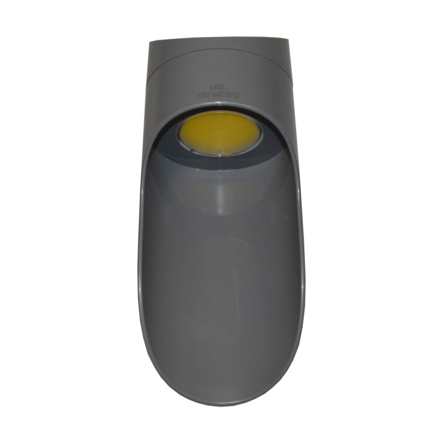 Aplique LED solar PALESA LED/1W/3,7V IP65 1800 mAh gris