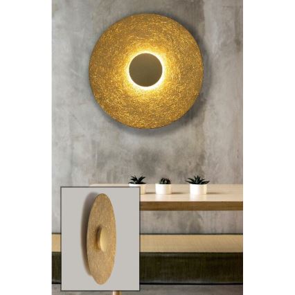 Aplique LED SOLE LED/16W/230V diá. 65 cm dorado