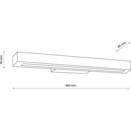 Aplique LED TEO LED/8W/230V 3000K nogal