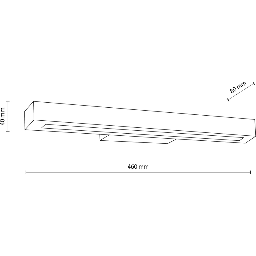 Aplique LED TEO LED/8W/230V 3000K nogal