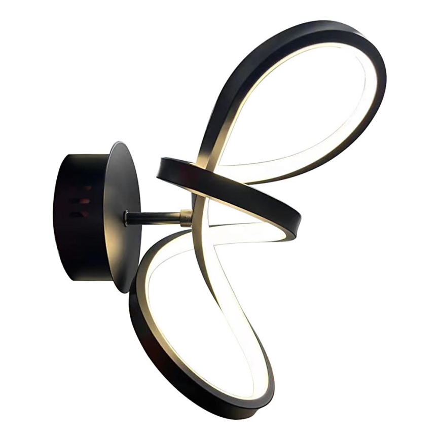 Aplique LED TESORO LED/15W/230V negro