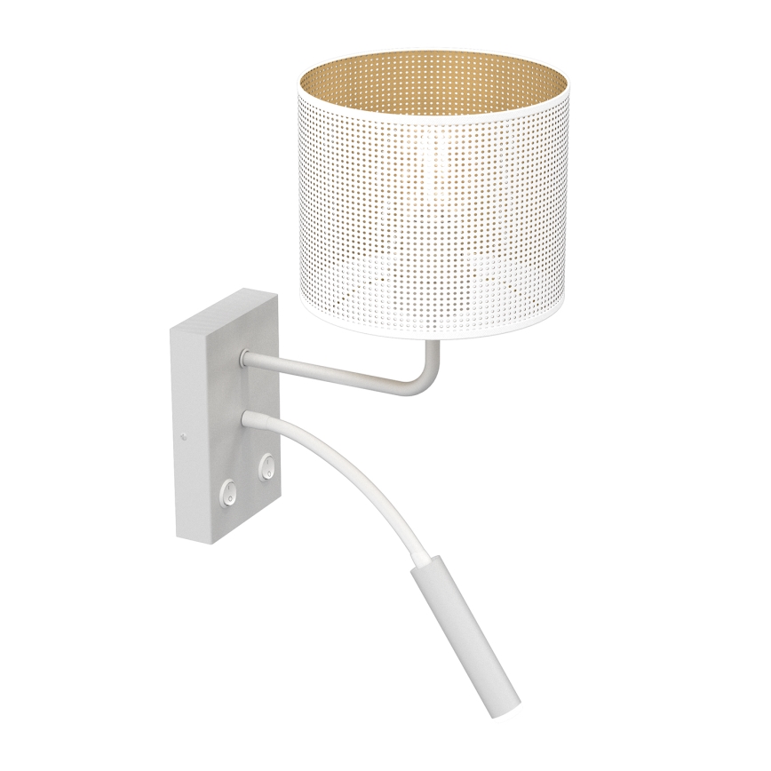 Aplique LOFT SHADE 1xE27/60W+1xG9/8W/230V blanco/dorado