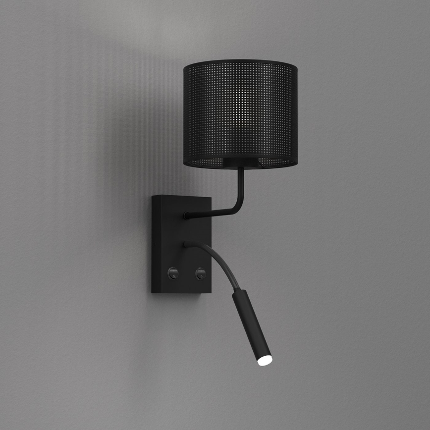 Aplique LOFT SHADE 1xE27/60W+1xG9/8W/230V negro