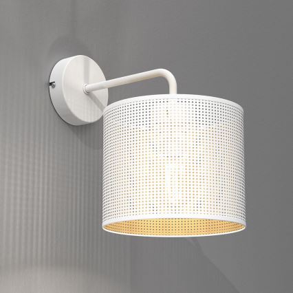 Aplique LOFT SHADE 1xE27/60W/230V blanco/dorado