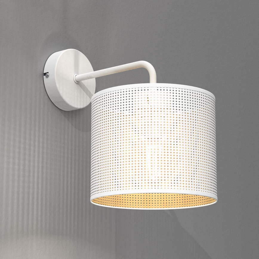 Aplique LOFT SHADE 1xE27/60W/230V blanco/dorado
