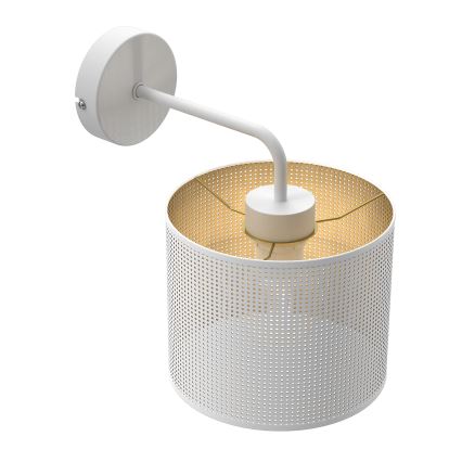 Aplique LOFT SHADE 1xE27/60W/230V blanco/dorado