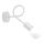 Aplique LOOP 1xE27/15W/230V blanco