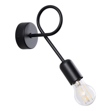 Aplique LOOP 1xE27/15W/230V negro