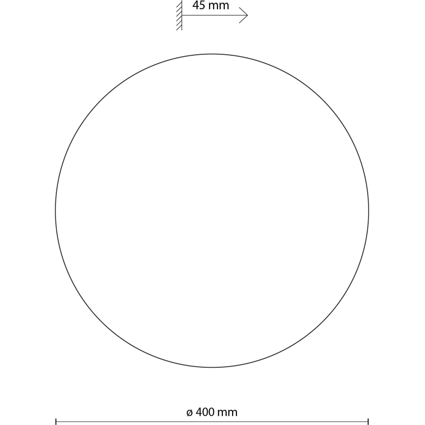 Aplique LUNA 4xG9/8W/230V diá. 40 cm blanco