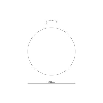 Aplique LUNA 4xG9/8W/230V diá. 40 cm gris