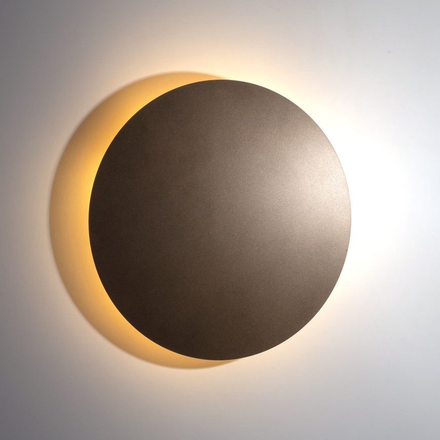 Aplique LUNA 4xG9/8W/230V diá. 40 cm marrón