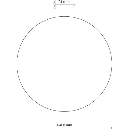 Aplique LUNA 4xG9/8W/230V diá. 40 cm marrón