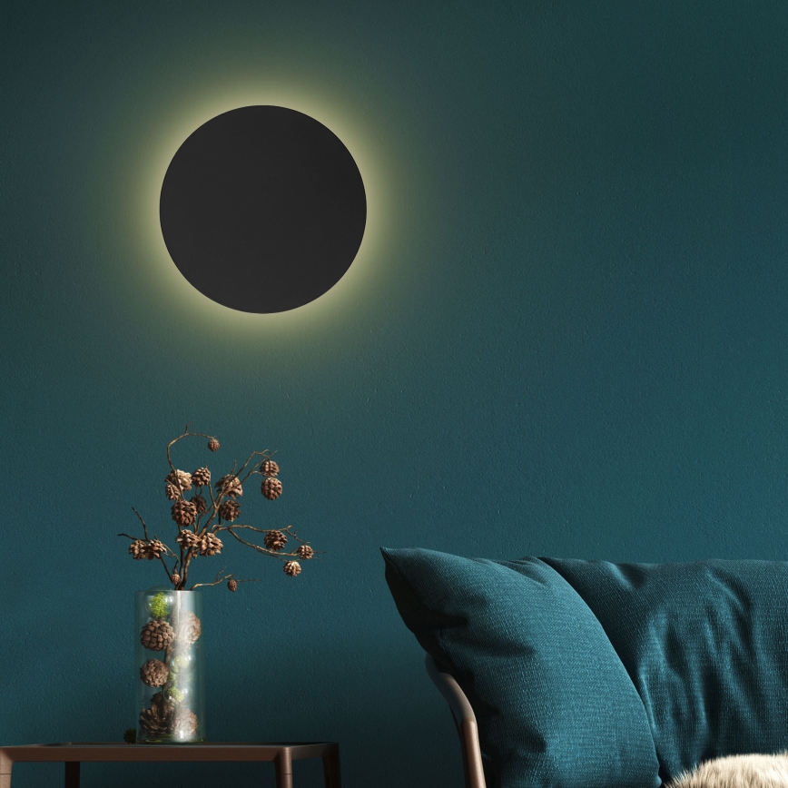 Aplique LUNA 4xG9/8W/230V diá. 40 cm negro