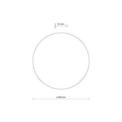 Aplique LUNA 4xG9/8W/230V diá. 40 cm negro