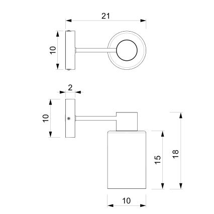 Aplique MADERA 1xE27/60W/230V blanco/madera