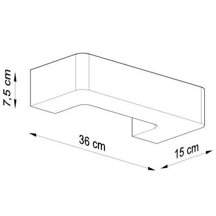 Aplique MAGNET 1xE27/60W/230V blanco