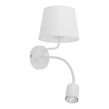 Aplique MAJA 1xE27/15W/230V + 1xGU10/10W/230V blanco