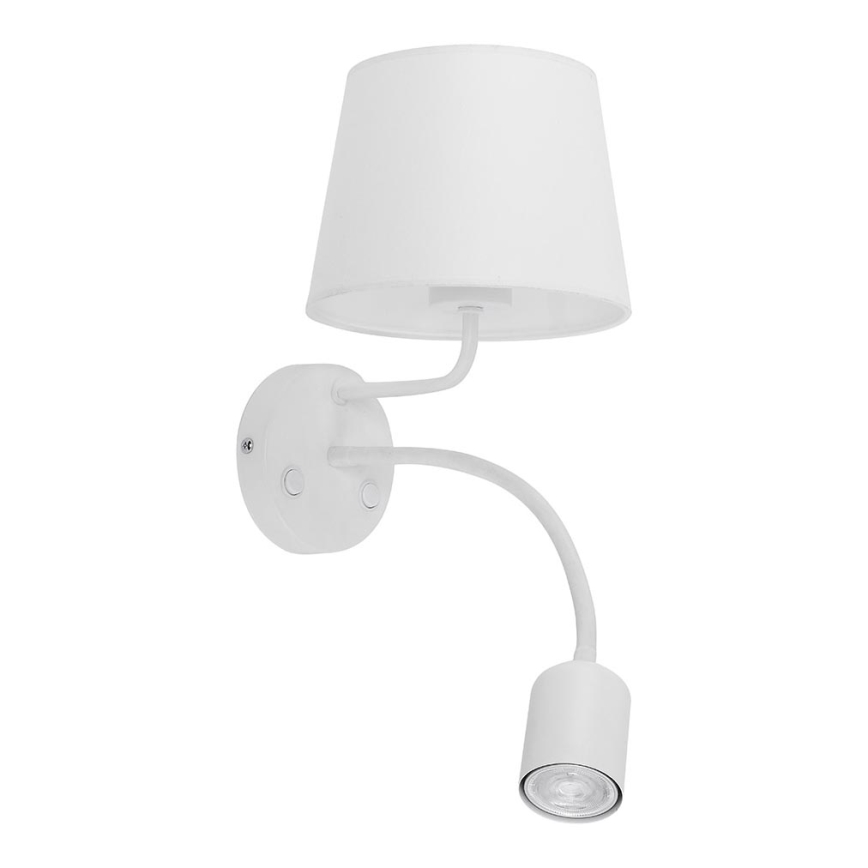 Aplique MAJA 1xE27/15W/230V + 1xGU10/10W/230V blanco