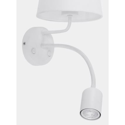 Aplique MAJA 1xE27/15W/230V + 1xGU10/10W/230V blanco