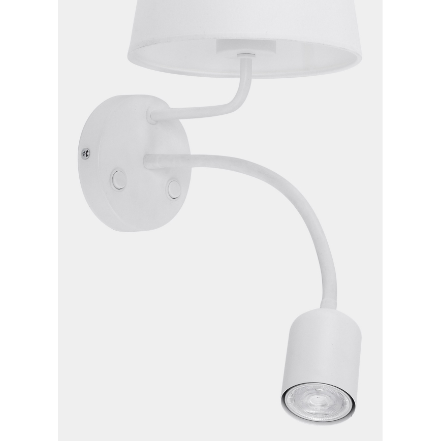 Aplique MAJA 1xE27/15W/230V + 1xGU10/10W/230V blanco