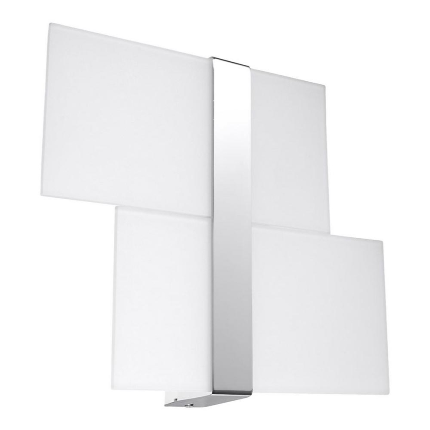 Aplique MASSIMO 2xG9/40W/230V blanco/cromo brillante