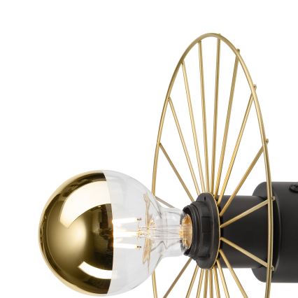 Aplique MONTANA 1xE27/15W/230V diá. 30 cm dorado